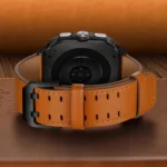 Double Buckle Genuine Leather Watch Band - Image 7