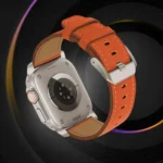 Titanium Buckle Nappa Genuine Leather Watch Band, For Apple Watch 46mm / 49mm / 45mm / 44mm, For Apple Watch 42mm / 41mm / 40mm / 38mm - Image 3
