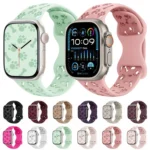 Dog Paw Bones Butterfly Buckle Silicone Watch Band, For Apple Watch 46mm / 49mm / 45mm / 44mm - Image 6
