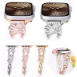 Bow Jewelry Buckle Stainless Steel Watch Band, For Apple Watch 46mm / 49mm / 45mm / 44mm, For Apple Watch 42mm / 41mm / 40mm / 38mm - Image 2