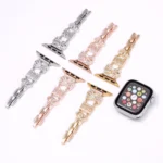 Bow Jewelry Buckle Stainless Steel Watch Band, For Apple Watch 46mm / 49mm / 45mm / 44mm, For Apple Watch 42mm / 41mm / 40mm / 38mm - Image 4