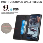 Business Solid Color Magnetic RFID Leather Phone Case, For OnePlus 13R / Ace 5 / Ace 5 Pro - Image 3