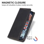 Business Solid Color Magnetic RFID Leather Phone Case, For OnePlus 13R / Ace 5 / Ace 5 Pro - Image 6