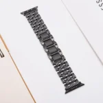 Five-bead Stripe Stainless Steel Watch Band, For Apple Watch 46mm / 49mm / 45mm / 44mm, For Apple Watch 42mm / 41mm / 40mm / 38mm - Image 4