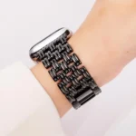 Five-bead Stripe Stainless Steel Watch Band, For Apple Watch 46mm / 49mm / 45mm / 44mm, For Apple Watch 42mm / 41mm / 40mm / 38mm - Image 6
