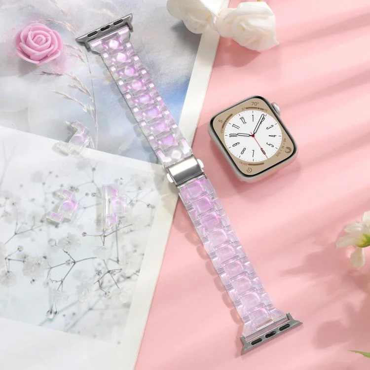 EDA007616901A_1.webp Small Waist Rhombus Three-bead Resin Watch Band, For Apple Watch 46mm / 49mm / 45mm / 44mm - Image 3