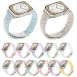 Small Waist Rhombus Three-bead Resin Watch Band, For Apple Watch 46mm / 49mm / 45mm / 44mm - Image 2
