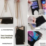 Crossbody Chain Fishtail Litchi Leather Phone Case, For Redmi Note 13 4G, For Redmi K70E / Xiaomi Poco X6 Pro - Image 5