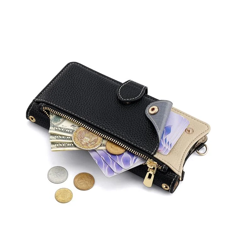 EDA007625805A_3.webp Crossbody Chain Fishtail Litchi Leather Phone Case, For Redmi Turbo 4 / Xiaomi Poco X7 Pro, For Redmi Note 14 Pro 4G, For Redmi Note 14 4G 163.25mm - Image 4