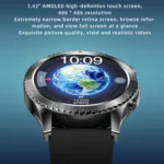 H9 1.43 inch Silicone Strap ECG Smart Watch Supports Bluetooth Calls/Smart Voice Assistant - Image 4