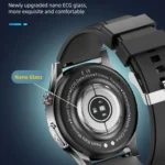 H9 1.43 inch Leather Strap ECG Smart Watch Supports Bluetooth Calls/Smart Voice Assistant - Image 5
