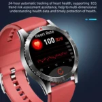 H9 1.43 inch Leather Strap ECG Smart Watch Supports Bluetooth Calls/Smart Voice Assistant - Image 6