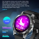 H9 1.43 inch Leather Strap ECG Smart Watch Supports Bluetooth Calls/Smart Voice Assistant - Image 8