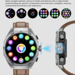GT97 1.53 inch Round Screen 2 in 1 Bluetooth Earphone Silicone Strap Smart Watch Supports Bluetooth Calls - Image 4