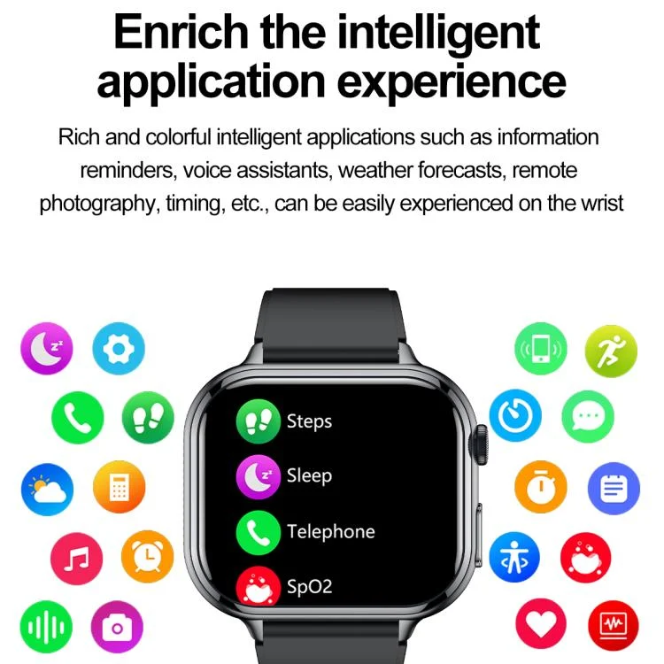 EDA0076289_B11.webp TK17 1.91 inch Horizontal Screen Silicone Strap Smart Watch Supports ECG Electrocardiogram - Image 12