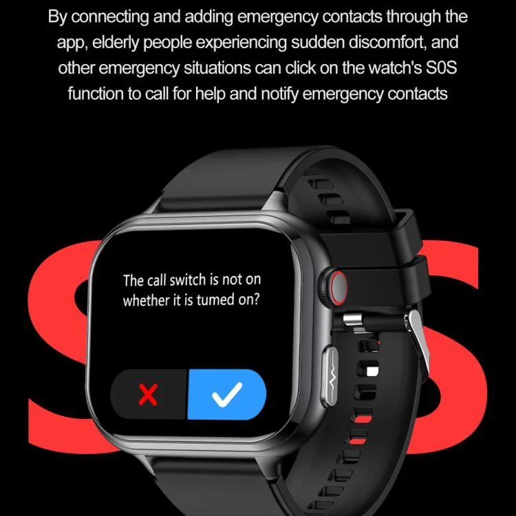 EDA0076289_B6.webp TK17 1.91 inch Horizontal Screen Silicone Strap Smart Watch Supports ECG Electrocardiogram - Image 7