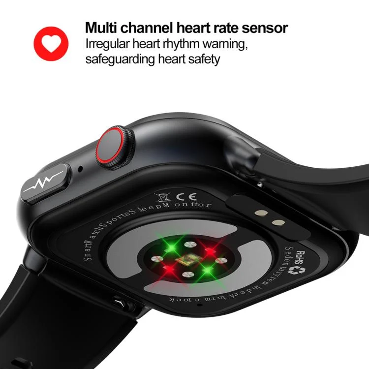 EDA0076289_B7.webp TK17 1.91 inch Horizontal Screen Silicone Strap Smart Watch Supports ECG Electrocardiogram - Image 8