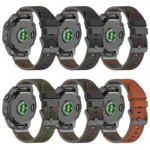 Dual Color Mesh Leather Quick Release Watch Band - Image 3