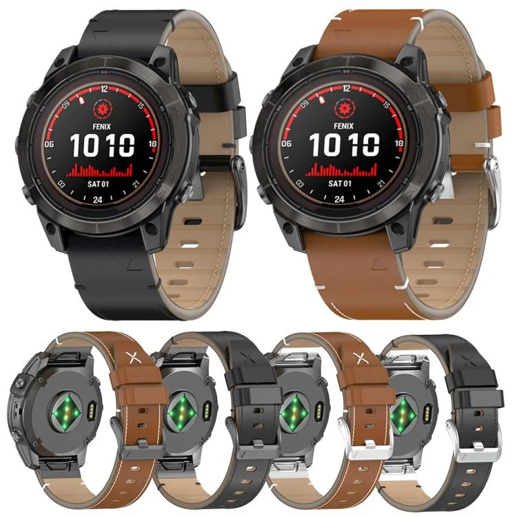 EDA0076295_B1.webp Stitched Genuine Leather Quick Release Watch Band - Image 2