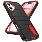 Defender Gen2 Rugged PC + Silicone Phone Case with Holder, For iPhone 16 Plus, For iPhone 16 - Image 2