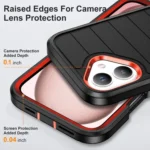 Defender Gen2 Rugged PC + Silicone Phone Case with Holder, For iPhone 16 Plus, For iPhone 16 - Image 5