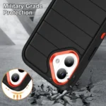 Defender Gen2 Rugged PC + Silicone Phone Case with Holder, For iPhone 16 Plus, For iPhone 16 - Image 7