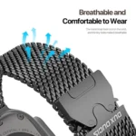 DUX DUCIS Milanese Air Series Stainless Steel Magnetic Watch Strap, For Apple Watch 46mm / 49mm / 45mm / 44mm, For Apple Watch 42mm / 41mm / 40mm / 38mm - Image 7