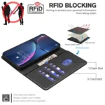 Litchi Texture RFID Anti-theft Leather Phone Case, For OPPO Reno14 F 5G, For OPPO A5 Pro 5G, For OPPO Reno13 F 5G - Image 4