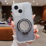 Mirror Holder Glitterr MagSafe Phone Case, For iPhone 14 Plus, For iPhone 14, For iPhone 14 Pro, For iPhone 14 Pro Max