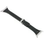 Metal Connector Heart-Shaped Embossed Leather Watch Band - Image 6