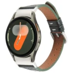 Metal Connector Heart-Shaped Embossed Leather Quick Release Watch Band