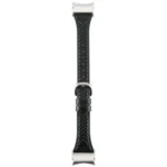 Metal Connector Heart-Shaped Embossed Leather Quick Release Watch Band - Image 4