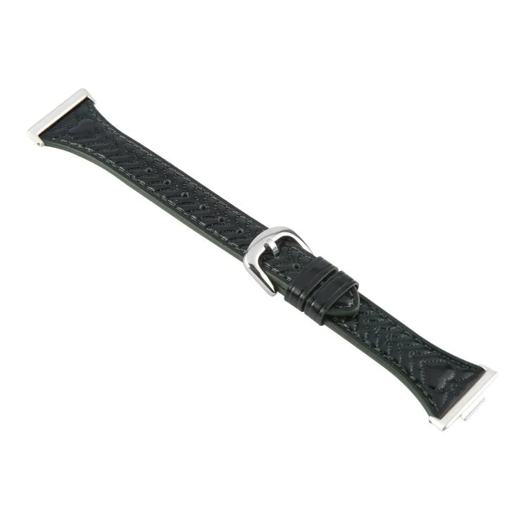 EDA007639403A_2.webp Metal Connector Heart-Shaped Embossed Leather Watch Band - Image 5