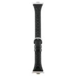 Metal Connector Heart-Shaped Embossed Leather Watch Band - Image 4