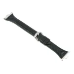 Metal Connector Heart-Shaped Embossed Leather Watch Band - Image 5