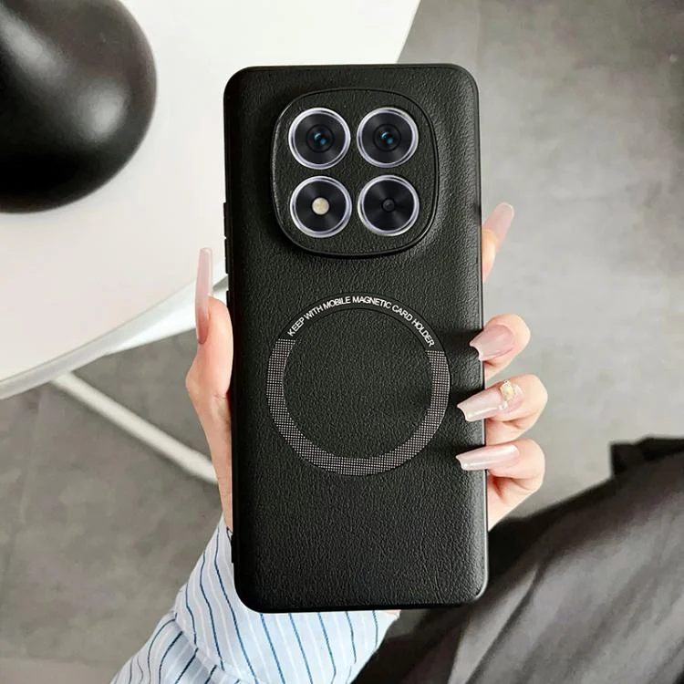 EDA007655702A.webp PU MagSafe Magnetic Phone Case, For Redmi Note 14 Pro 4G, For Redmi Note 14 Pro 5G - Image 1