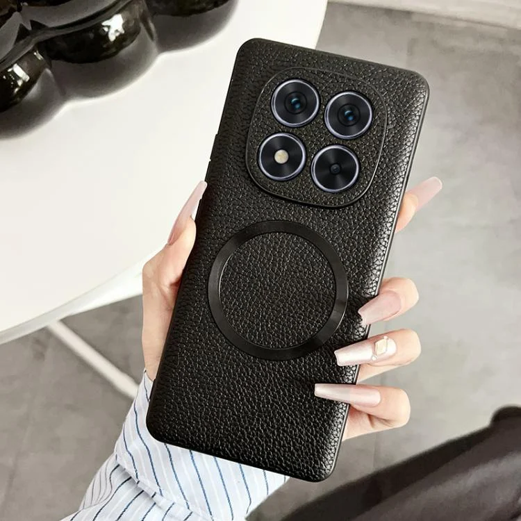 EDA007655801A.webp CD Magsafe Magnetic Litchi Texture Phone Case, For Redmi Note 14 Pro 4G, For Redmi Note 14 Pro 5G - Image 1