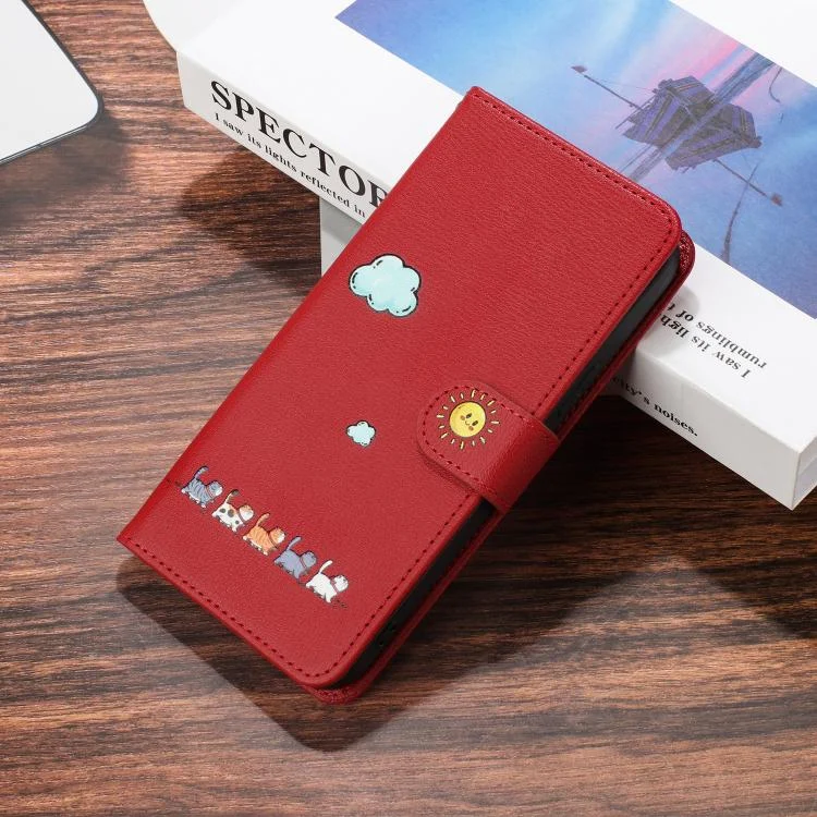 EDA007656303A_6.webp Cartoon Cats Leather Phone Case, For Redmi Note 14 Pro 4G, For Redmi Note 14 4G Global 163.25mm, For Redmi Note 14 5G Global, For Redmi Note 14 Pro 5G - Image 7