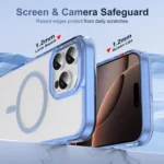 Translucent Frosted MagSafe Phone Case with AI Button, For iPhone 16 Pro Max, For iPhone 16 Pro, For iPhone 16 Plus - Image 3