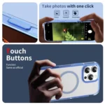 Translucent Frosted MagSafe Phone Case with AI Button, For iPhone 16 Pro Max, For iPhone 16 Pro, For iPhone 16 Plus - Image 5