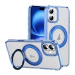Translucent Frosted MagSafe Holder Phone Case with AI Button, For iPhone 16