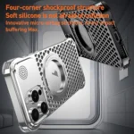 R-JUST RJ-64 Aromatherapy Heat Dissipation MagSafe Phone Case with Stand, For iPhone 14, For iPhone 14 Pro, For iPhone 14 Pro Max - Image 2