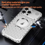 R-JUST RJ-64 Aromatherapy Heat Dissipation MagSafe Phone Case with Stand, For iPhone 14, For iPhone 14 Pro, For iPhone 14 Pro Max - Image 4