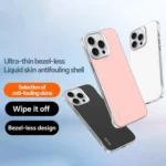 SULADA Skin Feel Liquid Leather Shockproof Phone Case, For iPhone 15 Pro, For iPhone 15 - Image 2