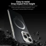 SULADA Kevlar Texture MagSafe Magnetic Holder Phone Case, For iPhone 15 Pro, For iPhone 15 - Image 8