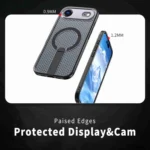 Honeycomb Cooling MagSafe Holder Phone Case, For iPhone 17 Air, For iPhone 16 Pro Max, For iPhone 16 Pro - Image 4