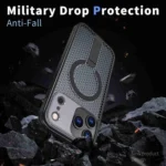 Honeycomb Cooling MagSafe Holder Phone Case, For iPhone 17 Pro Max, For iPhone 17 Pro, For iPhone 17 - Image 3