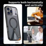 Honeycomb Cooling MagSafe Holder Phone Case, For iPhone 17 Pro Max, For iPhone 17 Pro, For iPhone 17 - Image 6