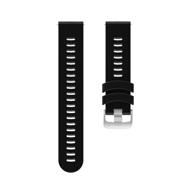 EDA007691801A_1.webp Stripes Silver Buckle Silicone Watch Band - Image 6