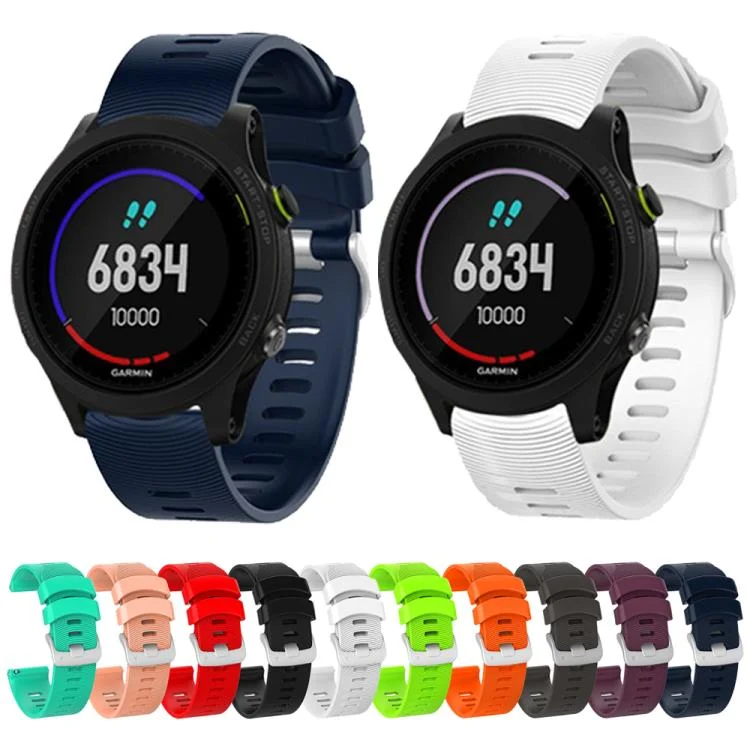 EDA0076918_B1.webp Stripes Silver Buckle Silicone Watch Band - Image 2
